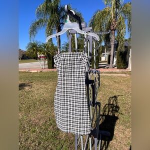Windsor  xs Houndstooth Mini Dress | Black & White Bodycon Cami Dress